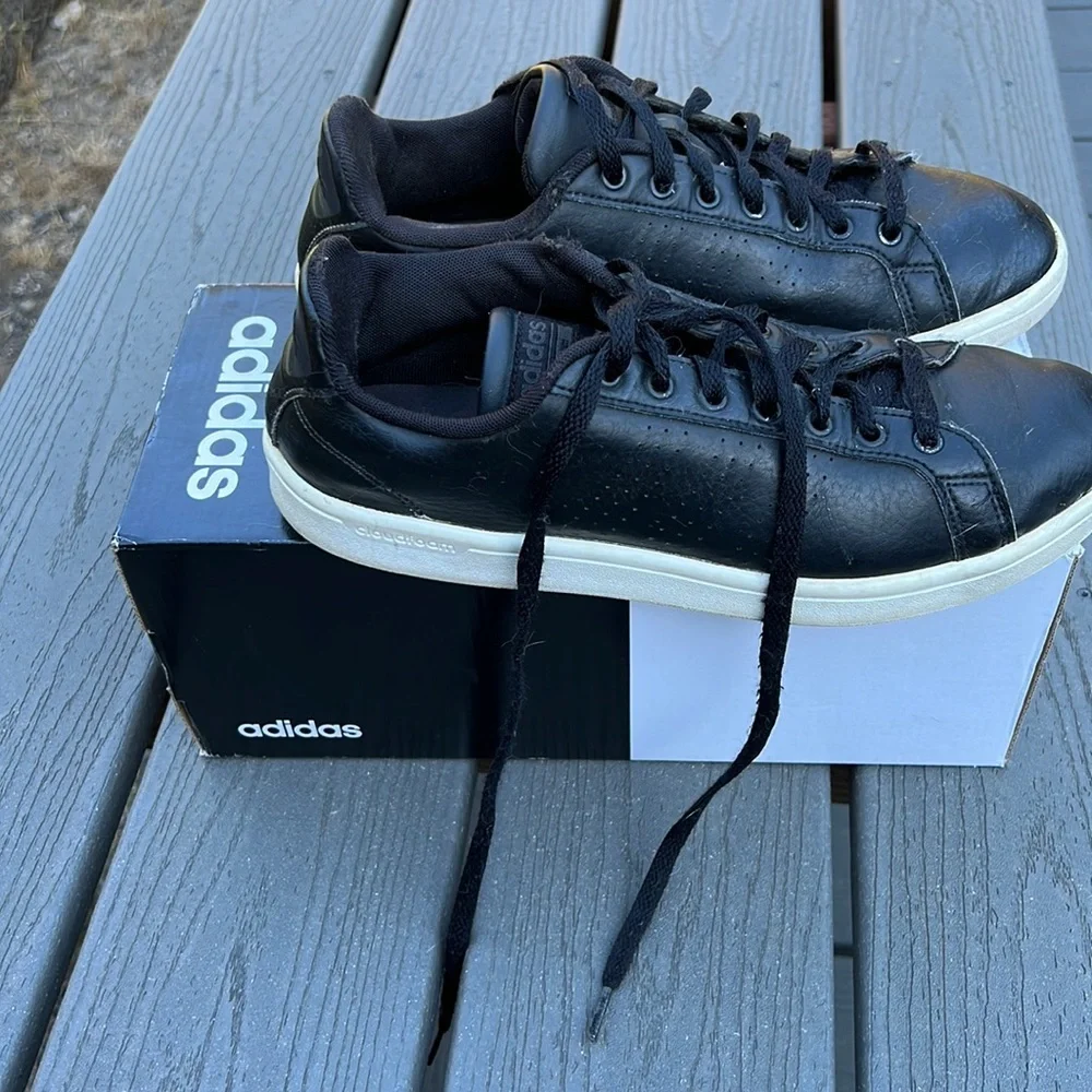 Adidas Black sneakers ;Size 8.5 - Picture 1 of 10